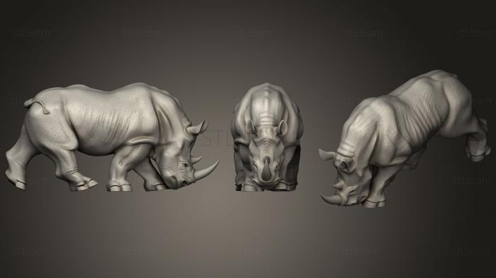 Статуэтки животных Rhino STL